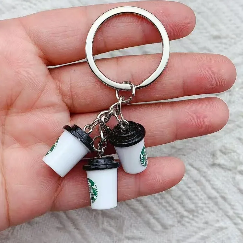 

1 creative simulation beverage bottle keychain - resin mini beverage bottle keychain with metal chain, women's fashion accessory