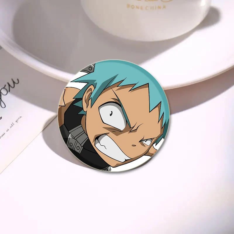 Japanse Anime Soul Eater Broche Maka Albarn/BlackStar Cartoon Cosplay Badge Handgemaakte Pins voor Kleding Rugzak Decoratie Gift