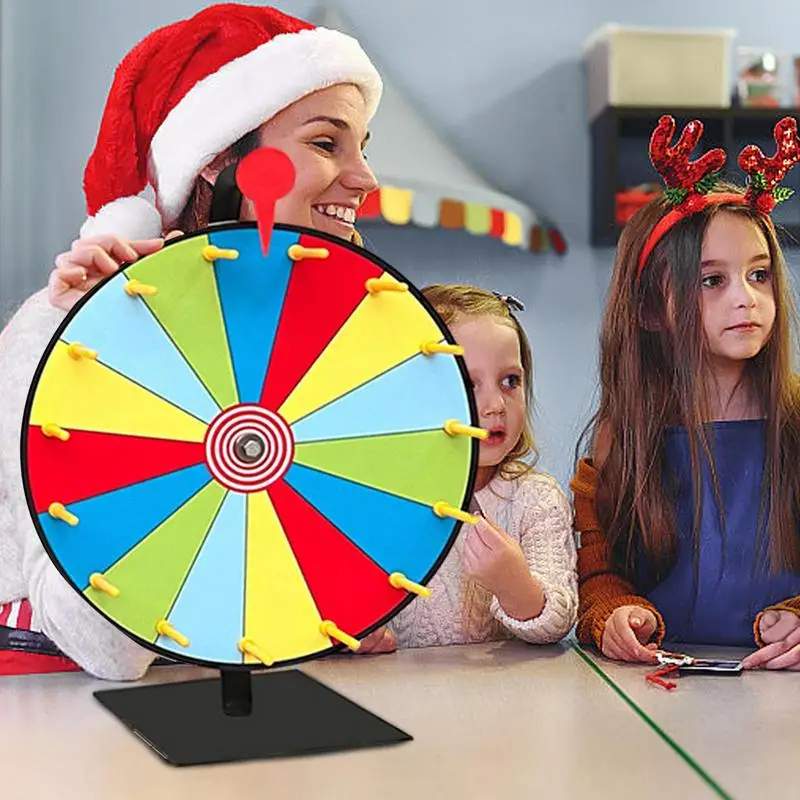 Prize Wheel Prize Wheel Spin Wheel For Prizes Tabletop Roulette Spinner With Marker And Eraser Carnival Roulette Spinner