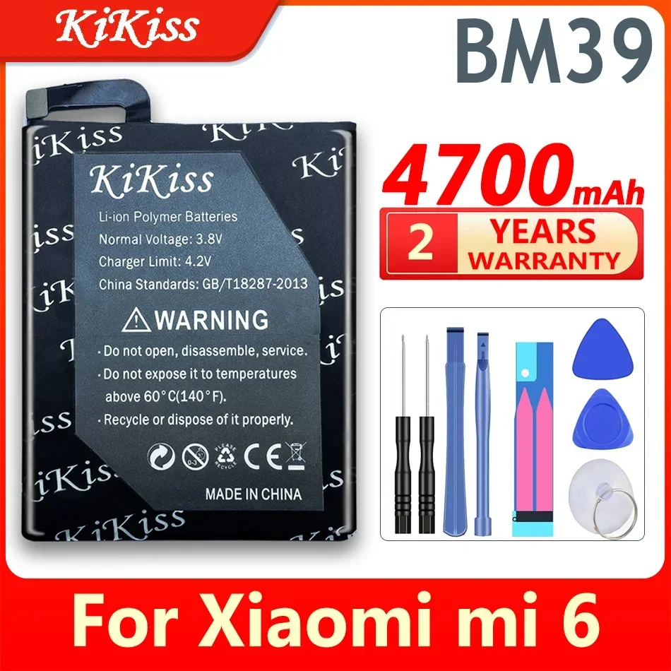 

Rechargeable Battery for Xiaomi 6 Mi6 M6, BM39, 4700mAh