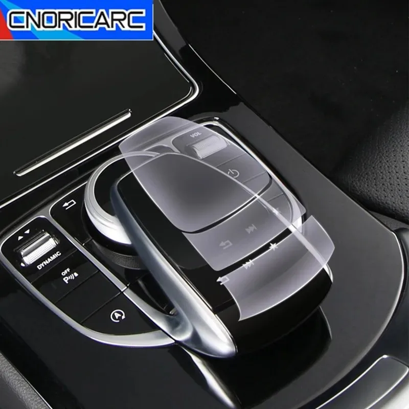 Auto Für Mercedes Benz C E G V GLC Klasse W205 W213 X253 W463 G463 G500 Center Konsole Multimedia Maus Taste TPU Schutz Film
