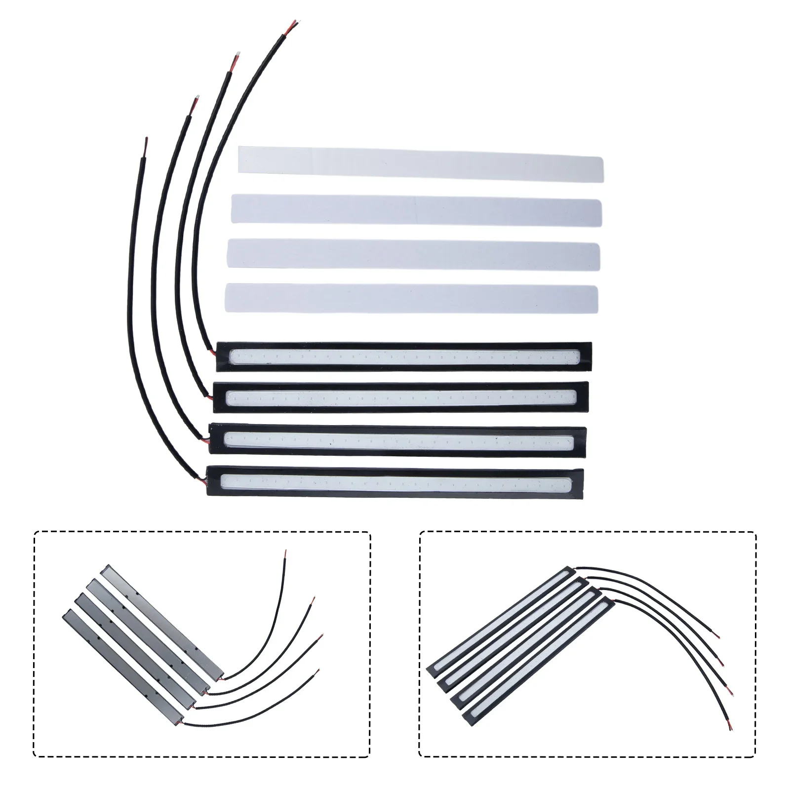 Blue LED Light Bar เรือมารยาทไฟ DC 12V Marine Grade RVs กันน้ํา 12 โวลต์ 170 มม.X 17 มม.X 5 มม.6.7 นิ้ว