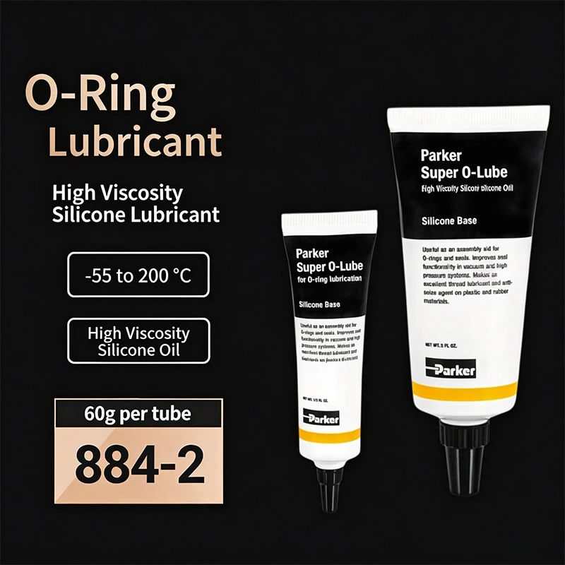 

Parker Super O-Lube 884-2 Silicone Lubricant High Viscosity Silicone Oil O-Ring Seal Lubricant for All Rubber Polymers