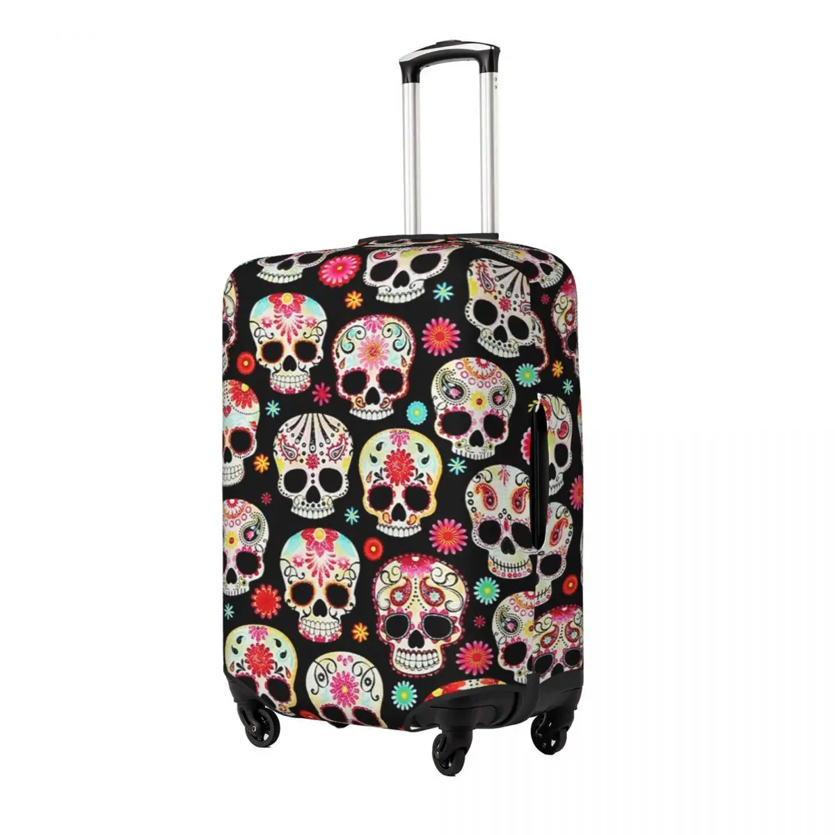 Sugar Skulls  Print Luggage Protective Dust Covers Elastic Waterproof 18-32inch Suitcase Cover Travel Accessories