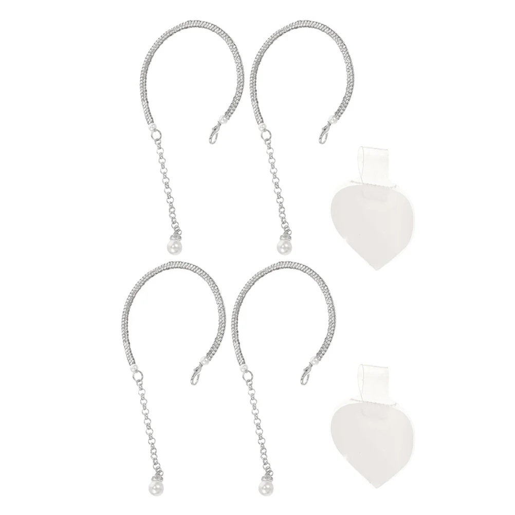 

2Pairs Rhinestone High Heels Straps Anti-Loose Ankle Belts Decorative Shoe Accessories for Women Ankle Straps for High Heels