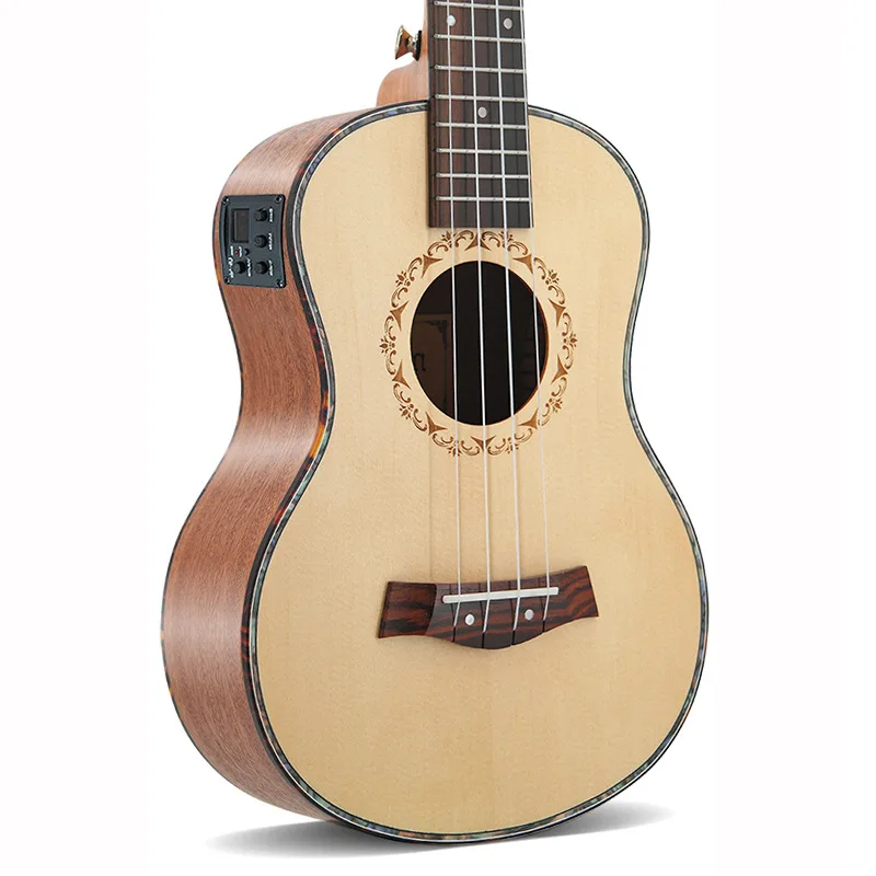 

26inch Spruce Wood Veneer Electric Box Ukulele Ukulele Wholesale Ukulele Small Guitar Manufacturer