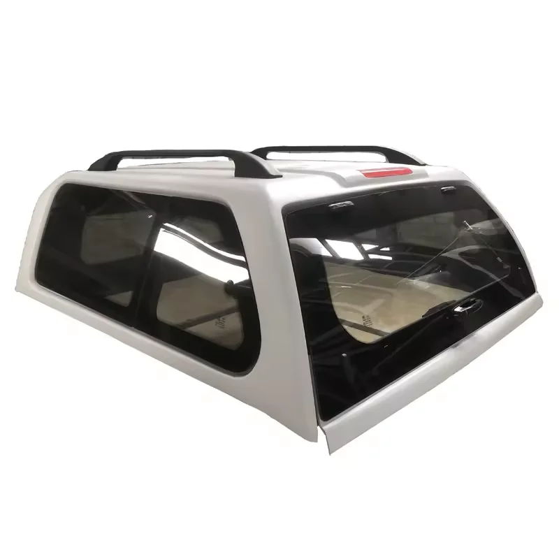

Factory Wholesale Fiberglass Hardtop Canopy With Luggage Rack With Aluminum Sliding Window For Mitsubishi L200 2016-2023
