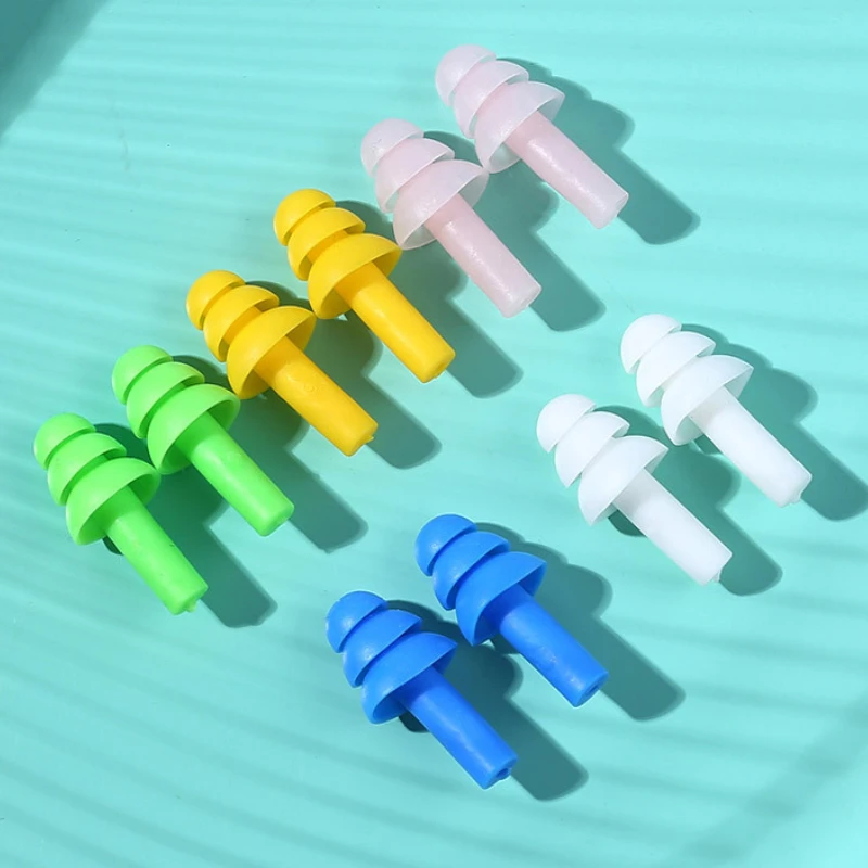 5Pair with Box Color Silicone Noise Proof Earplug Swimming Waterproof Earplugs Dormitory Study Sleeping Ear Protection Ear Plugs