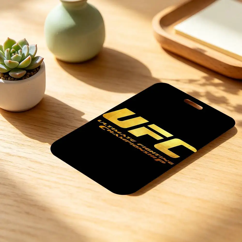 U-UFC Logo ID Badge Holder With Lanyard Neck Strap For Office School Name Card Credentials Case - view 4