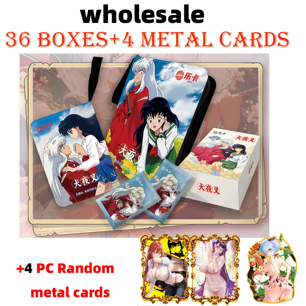 

Wholesale LEKA Inuyasha Collection Cards Higurashi Kagome Kikyo Paper Card Child Kids Game Cards Table Toys Christmas Gift