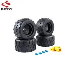 High Quality Off-road Wheel Tires with CNC Wheels Nut for 1/5 Rc Car ROFUN ROVAN XLT Traxxas X-MAXX Truck Parts