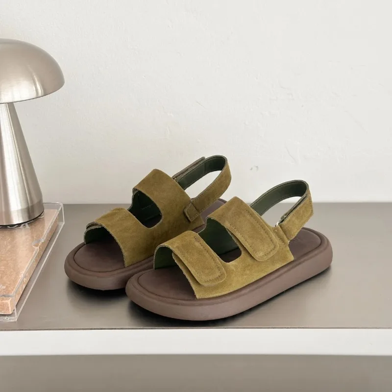 Women's Casual Comfortable Roman Flat Sandals, Platform Height-Increasing Sandals, 2026 New Summer Footwear