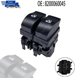 For Renault Clio 1998-2014 Front Left Power Master Window Glass Lifter Control Switch Double Button 8200060045 Car Accessories