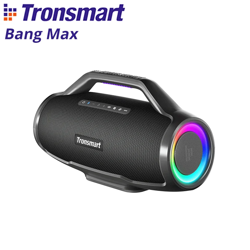 Tronsmart Bang Max Bluetooth Speaker with 3 Way Sound System, 130W, Sync Up 100+ Speakers, APP Control, Guitar/Mic Input