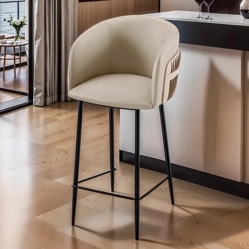 

Роскошные комфортные барные стулья для ресторана, дизайнерские компьютерные эстетичные барные кресла, скандинавская мебель для спальни, банкетка, комплект для лаунж-зоны