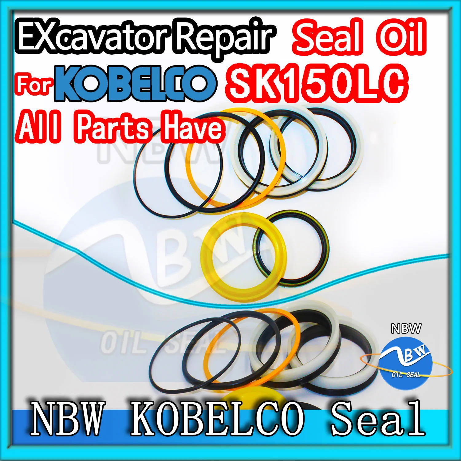 

For KOBELCO SK150LC Excavator Oil Seal Kit High Quality Repair Pack Heavy Master Excavating Machinery Maintenance Floating Parts