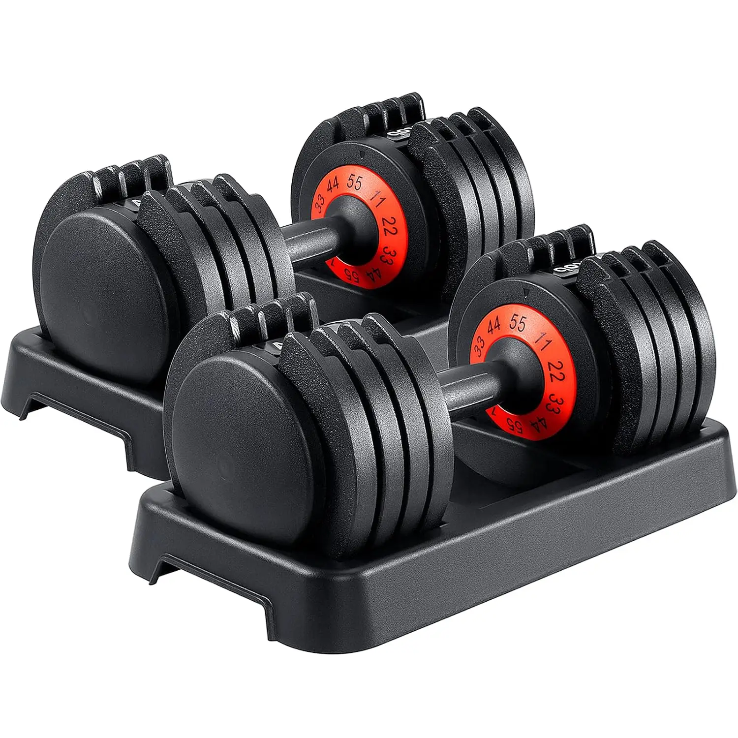 Adjustable Adjustable Dumbbell 25/55 Lbs Pair Fast Weight Change Anti-Slip Handle Space-Saving Home Gym Strength Training, Customized - Aliexpress Deal