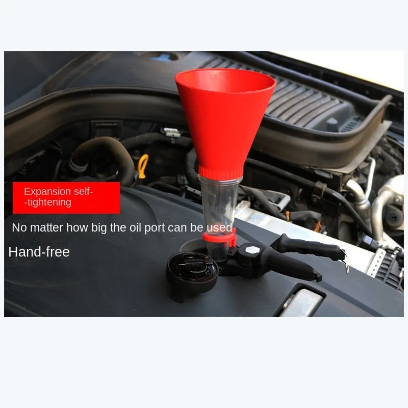 Automobile engine gasoline oil filling funnel universal household refueling tool multifunctional refueling leak