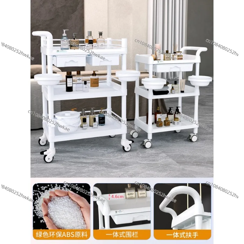 

Специальная тележка Косметическая тележка Усовершенствованная татуировка, вышивка ресниц, инструмент для пластической хирургии, тележка с полкой