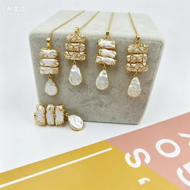 WT-JP353  WKT 2025 Fashion Style Freshwater Pearl Retro Pendant Women Jewelry NEW Accessory Gifts For Party Women Supplies