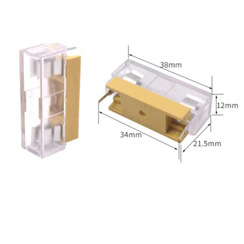 5Sets 6x30mm Fuse Holders 6X30 Insurance Tube Socket Fuse Holder For 6*30 Insurance fuse box