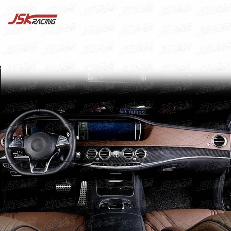 

Модернизированный комплект для замены элементов интерьера автомобиля из сухого углеродного волокна для Mercedes-Benz S-Class S65 S320L 2014-2016 годов выпуска