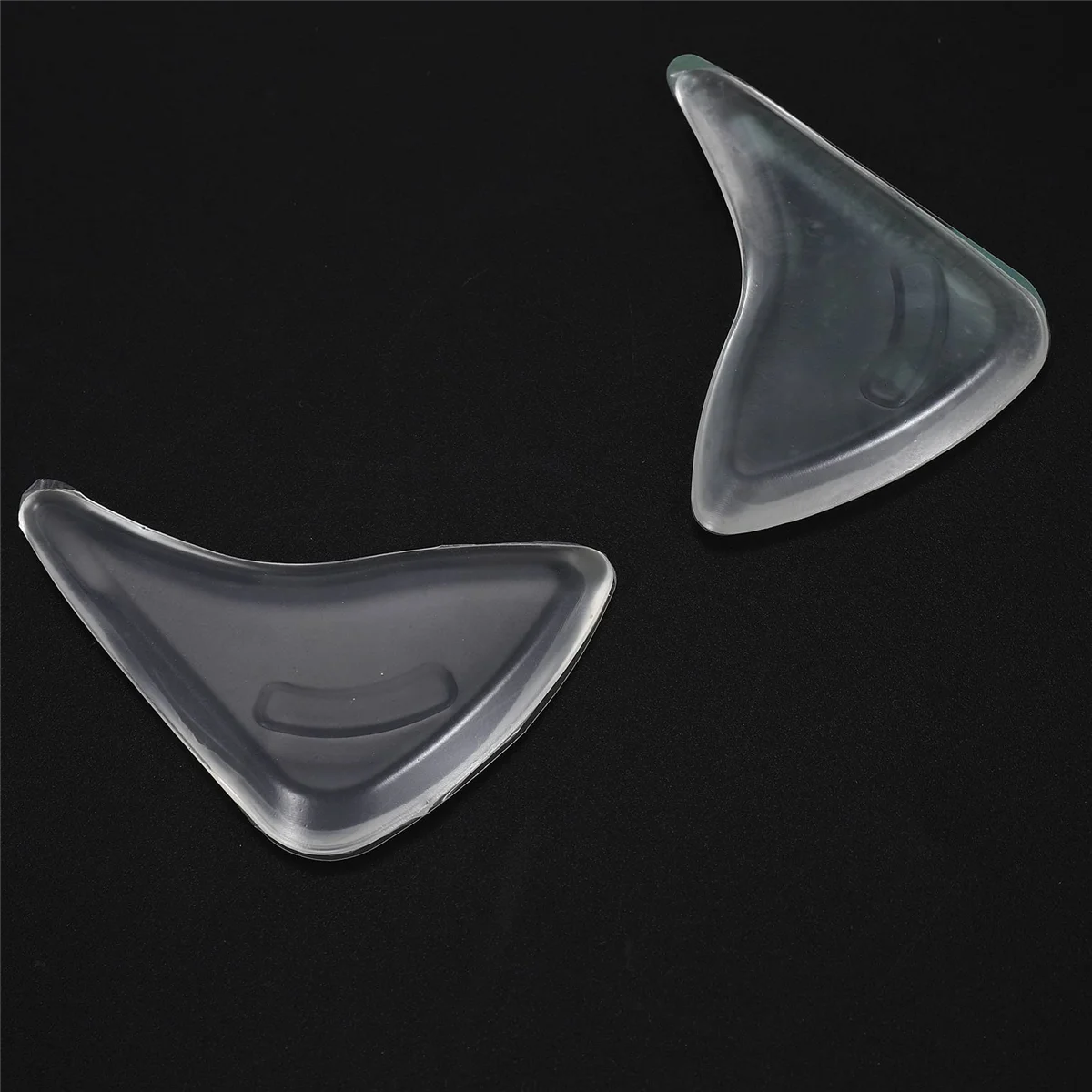 NN89R 1 par de palmilhas de gel para sapatos pontiagudos/sapatos muito grandes --- transparente