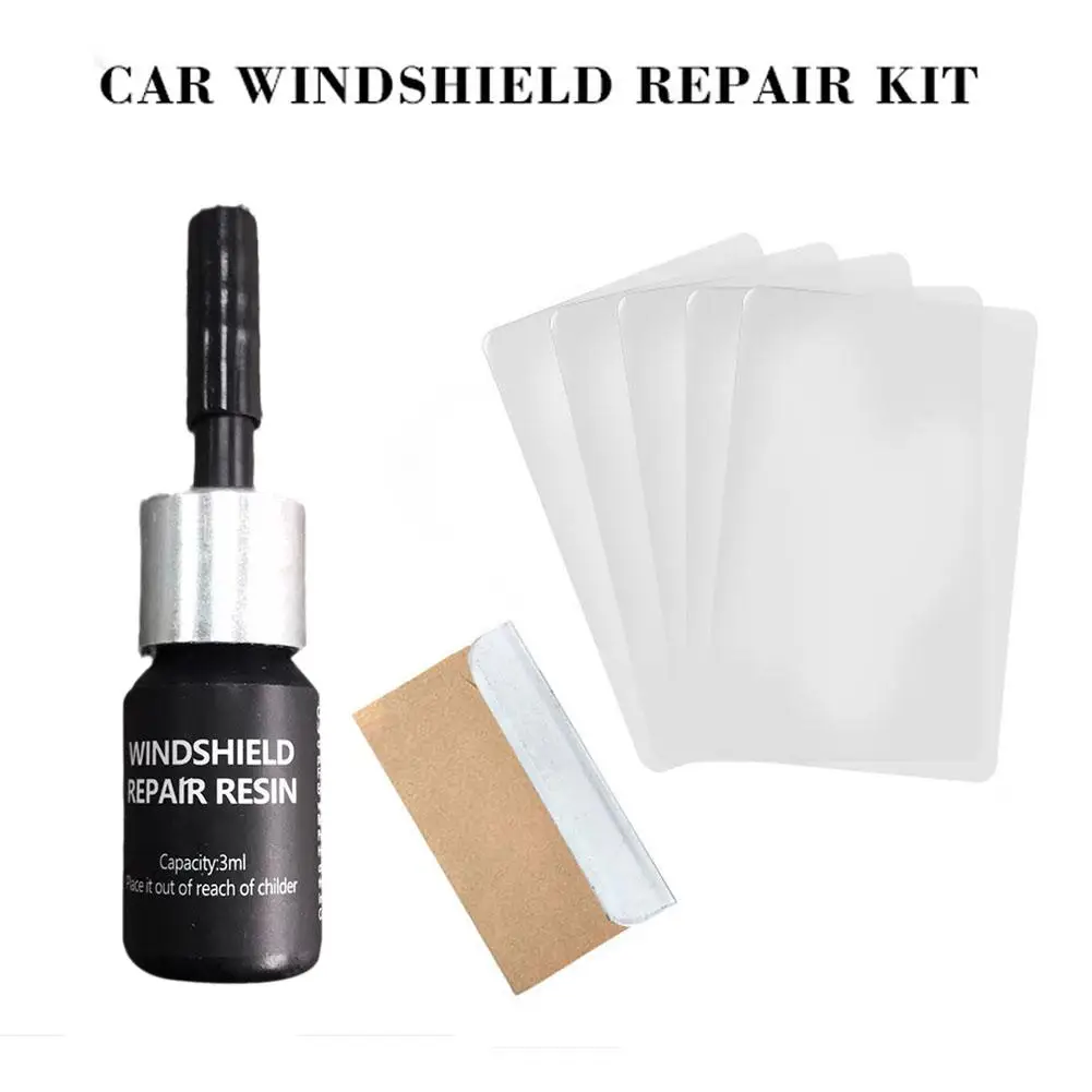

Car Windshield Windscreen Glass Repair Kit Auto Glass Repair Fluid for Glass Scratch, Chips, Cracks, Star-Shaped Repair S6Z9