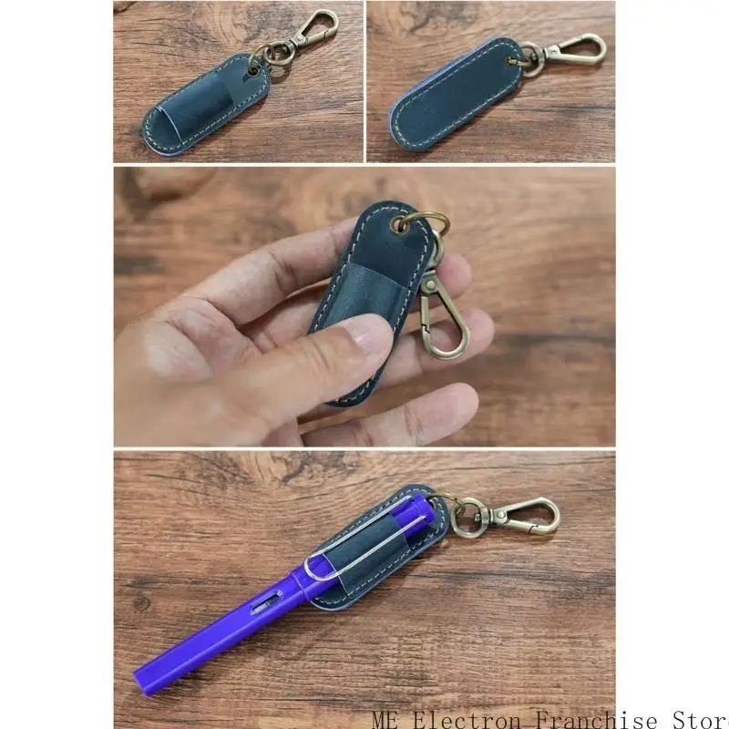 T5EA PEN Lanyard Holder Portable Pencil Holder Protector مع سلسلة المفاتيح للحافظة