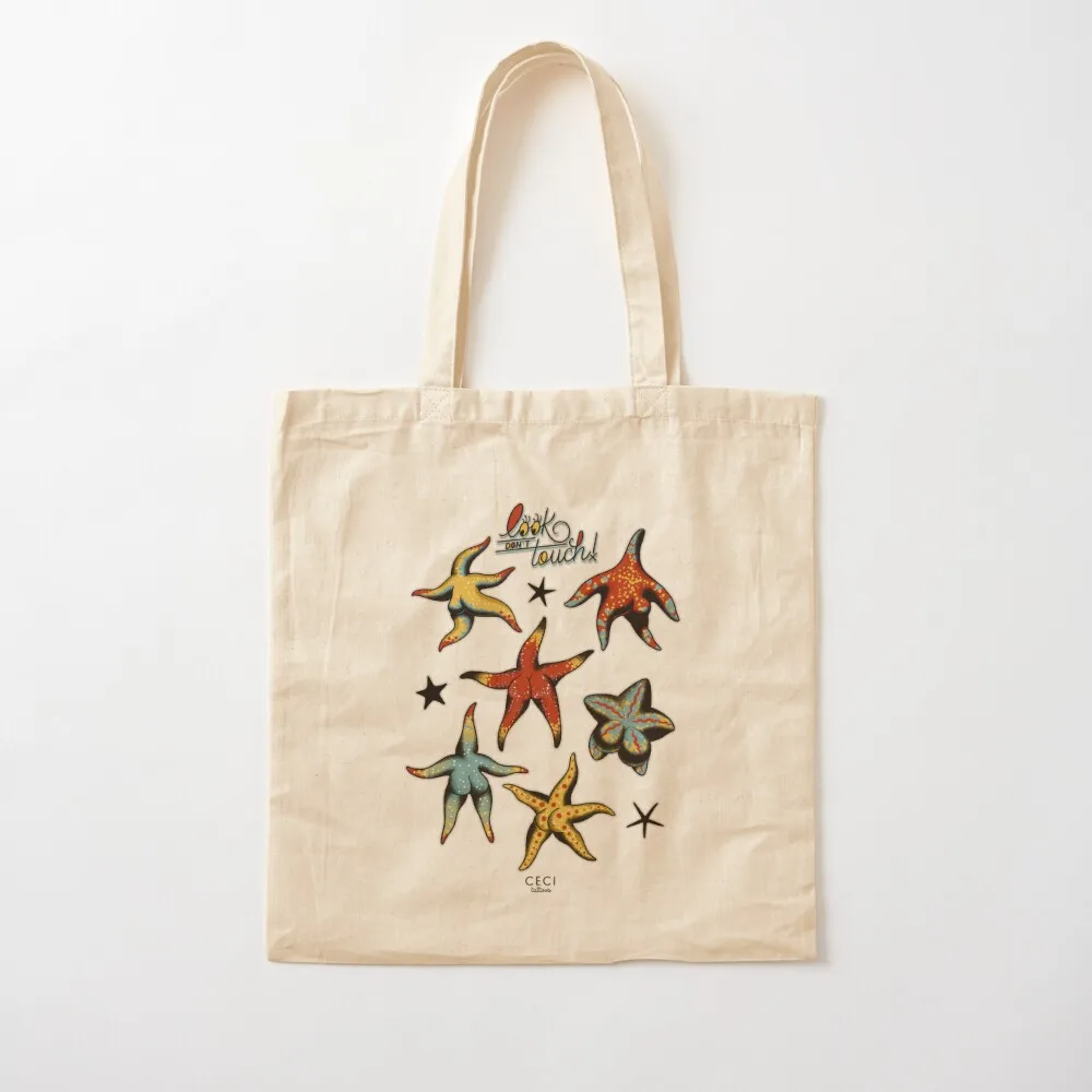 

Starfish booty tattoo flash Tote Bag Big bag cute tote bag ecological bags shopping cart bags