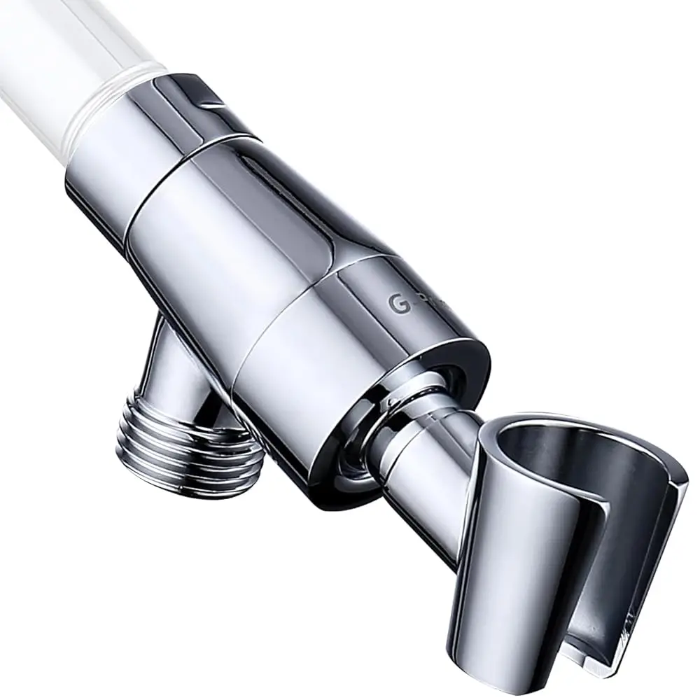 

Металлический держатель для ручного душа, регулируемый кронштейн, универсальное крепление на душевую лейку, хромированная отделка