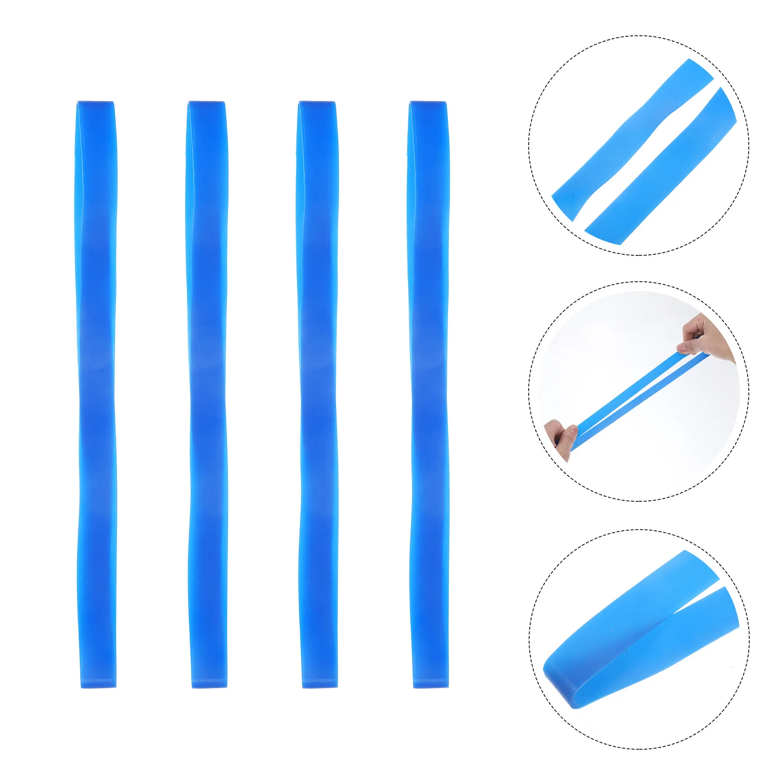

4 Pcs Beach Chair Straps Versatile Towel Holder Bands for Lightweight Stretch Clips Silica Gel Pool Chairs