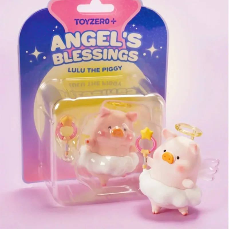 Lulu The Piggy The Angel's Pig Blessing Lulu Series Elevator Garage Kit Doll Cute Trendy Toy Collection Girls Birthday Gift Toy