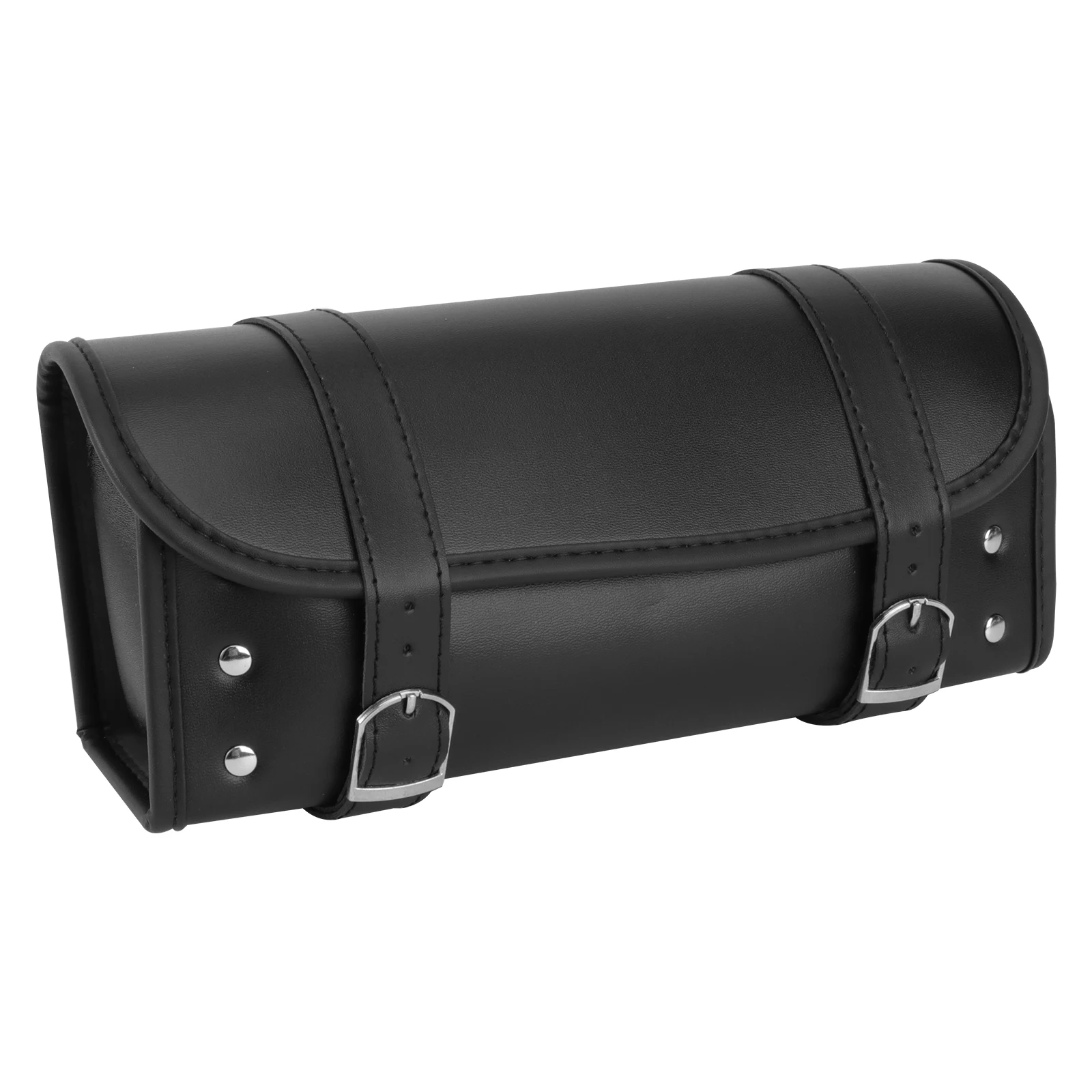 

Adjustable Bike Hanging Bag For Motorbike Saddle Storage Pack Black Lightweight Durable With Metal Button Handlebar Pack