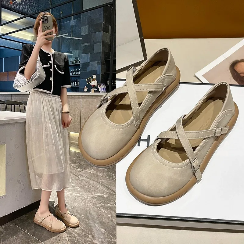 

Ladies Spring Fashion Buckle Designer Mule Shoes Simple Solid Color Outdoor Casual Comfortable Party Women Shoes Zapatos Mujer