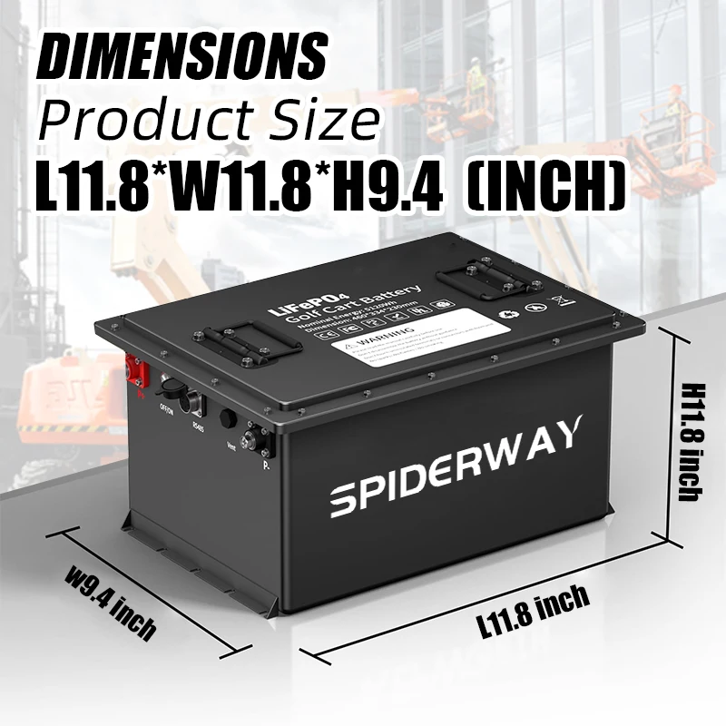 بطارية ليثيوم LiFePO4 24 فولت 105 أمبير مع شاحن 25A لعربة Taylor Dunn SC100 SS536 C433 E451 UTV #5