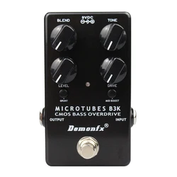 Demonfx-Bass Efeito Overdrive Pedal, Micromotube B3K V2