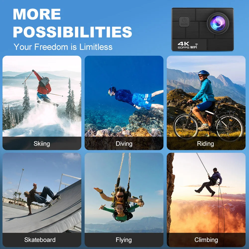 Ultra HD 4K/60fps 24MP DVR WiFi 2\