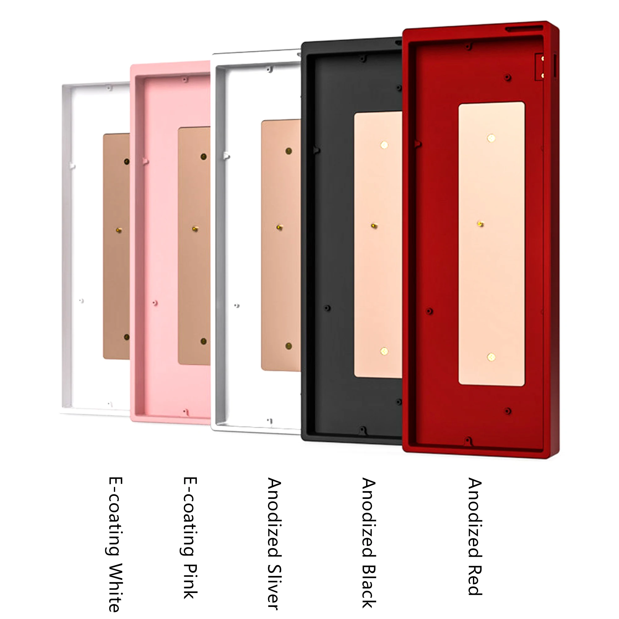 

KBDiy Nova60 Case Fit Wooting 60 HE Tofu60 GH60 Holy60 GK61 Mechanical Keyboard CNC E-coating Anodized (With Brass Weight Bar)