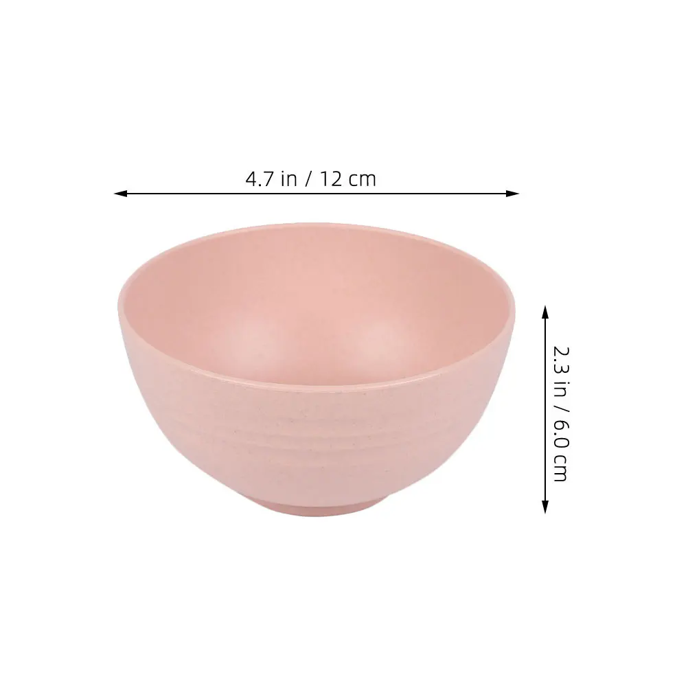 4 قطعة مجموعة صحون منزلية أنيقة غير قابلة للكسر أطباق بلاستيكية للحبوب الأرز المعكرونة حساء سلطة الاستخدام اليومي المطبخ الطعام قابلة لإعادة الاستخدام