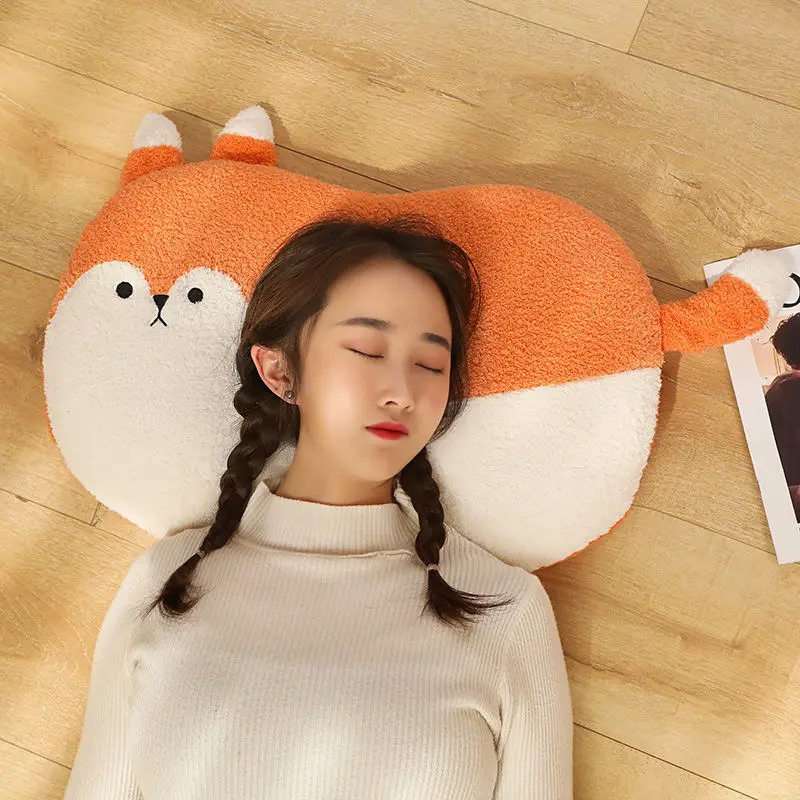 55 cm zacht schattig dier knuffelkussen nekbeschermer superzacht geheugenkussen comfortabele pop als verjaardagscadeau voor vrienden