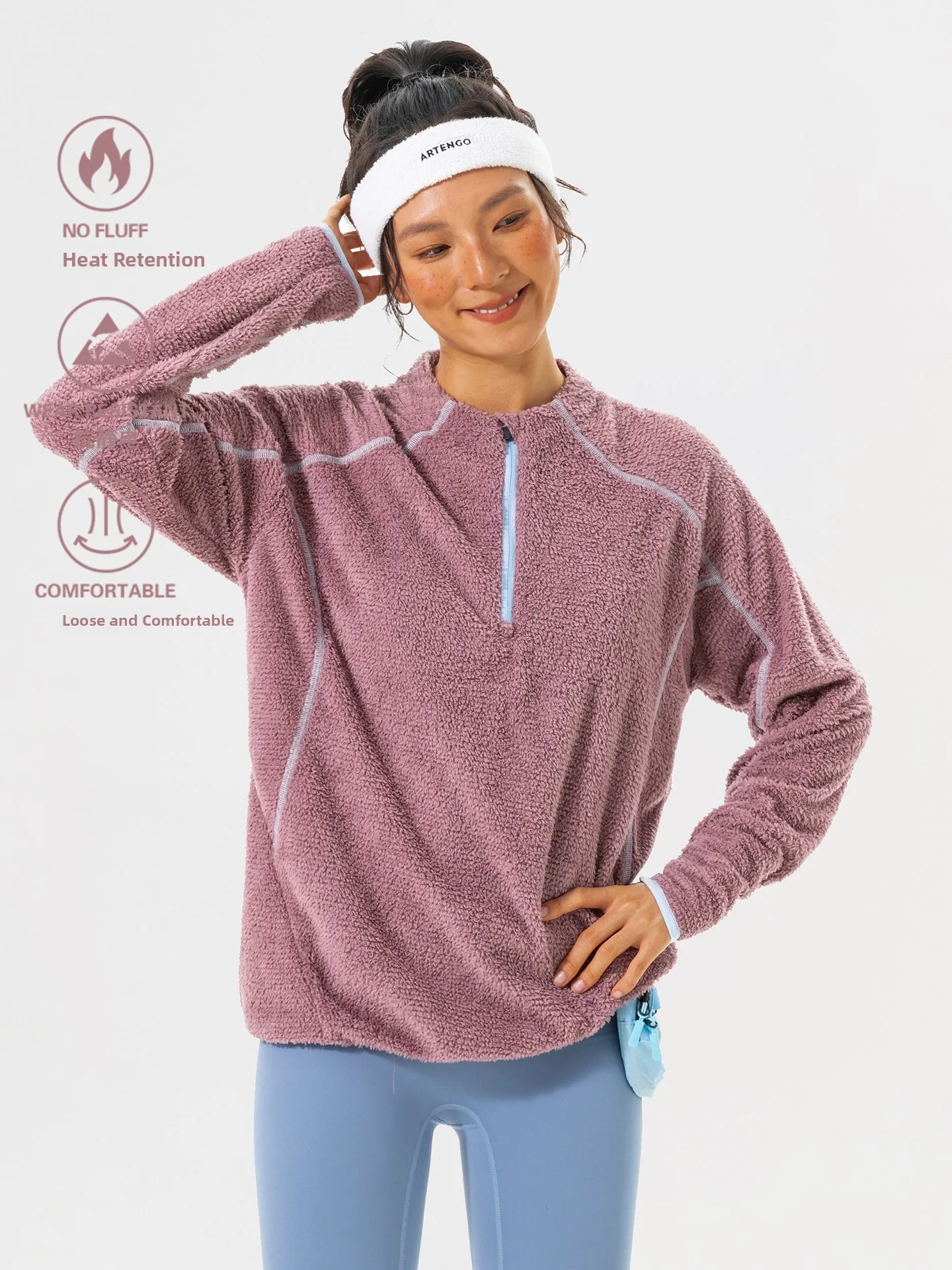 

Толстовка с воротником-стойкой Hassu Line Fce на флисовой подкладке, для активного отдыха, зимняя теплая, мужская и женская, на молнии, повседневная верхняя одежда