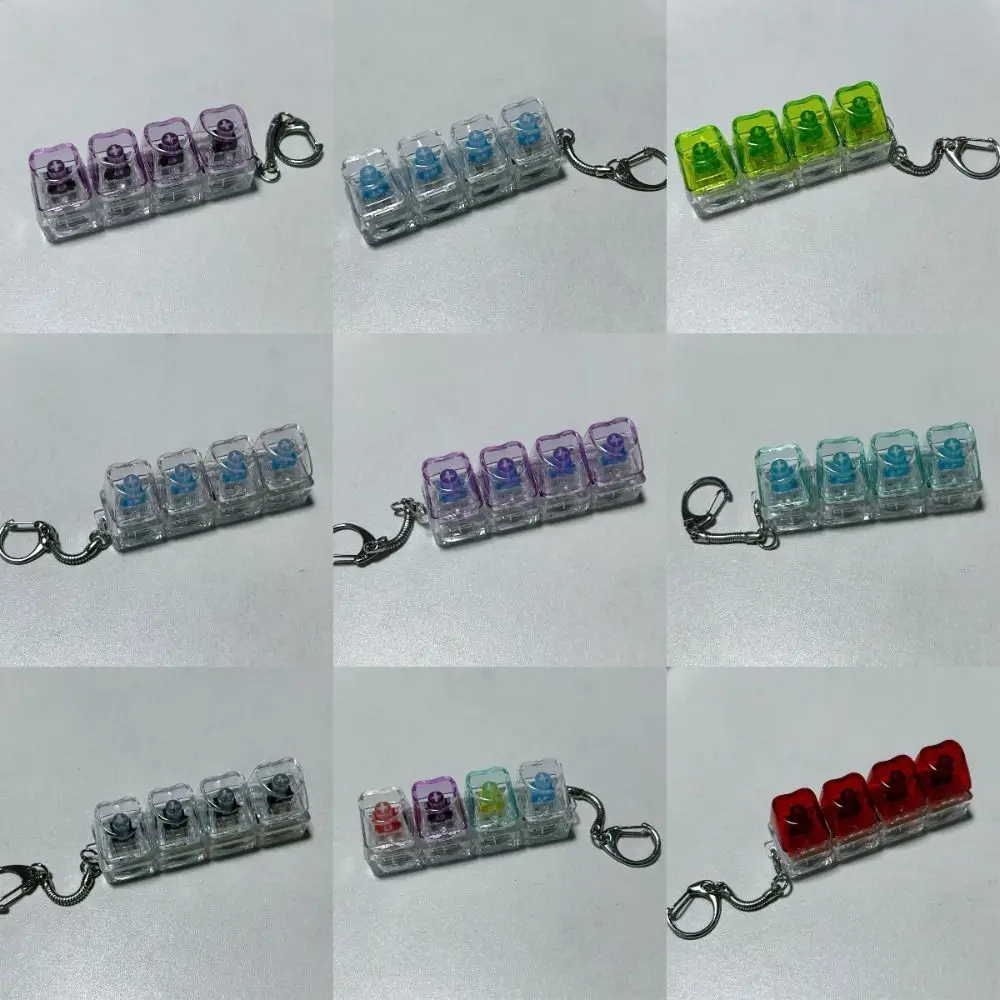 New 4Keys Keycap Pinch Finger Keyboard DIY Button Keycap Mechanical Relief Stress Button Clicker