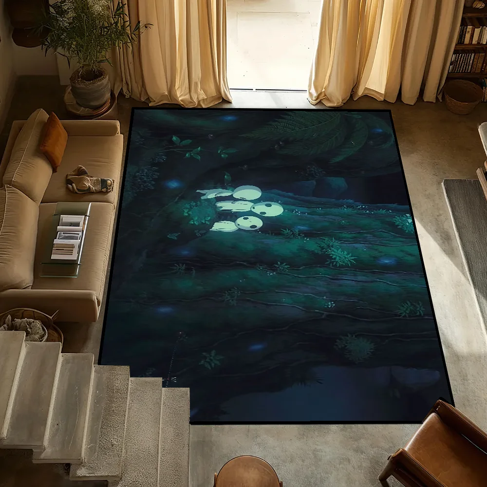 

small carpet Anti-Slip M-mononoke Kitchen P-princess Bedroom Handmade Tufted Rug Carpet Living Room Entrance Decoration