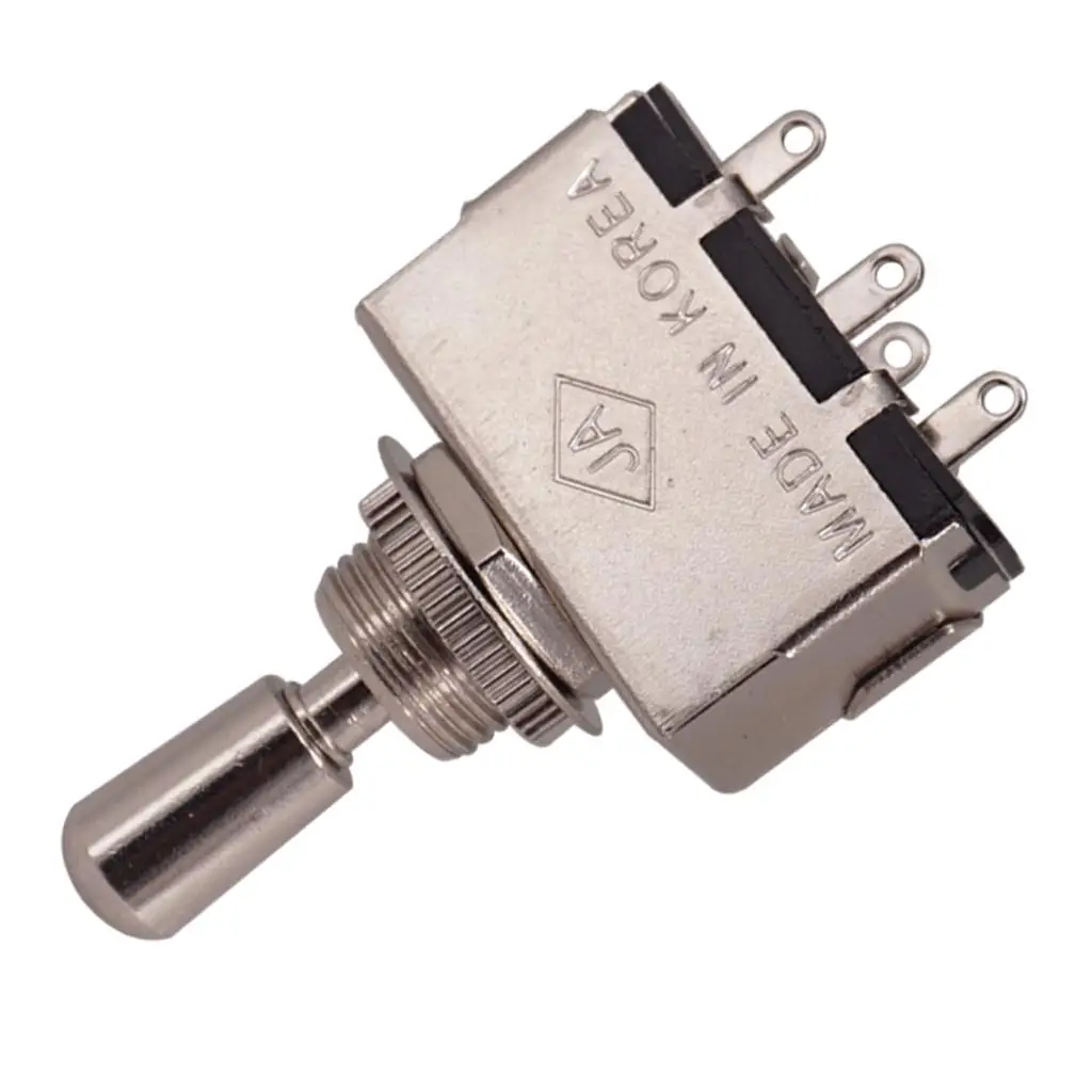 Closed 3 Way Electric Guitar Pickup Selector Switch Rocker Switch Copper Knob Instrument Parts for LP EPI Music Setup