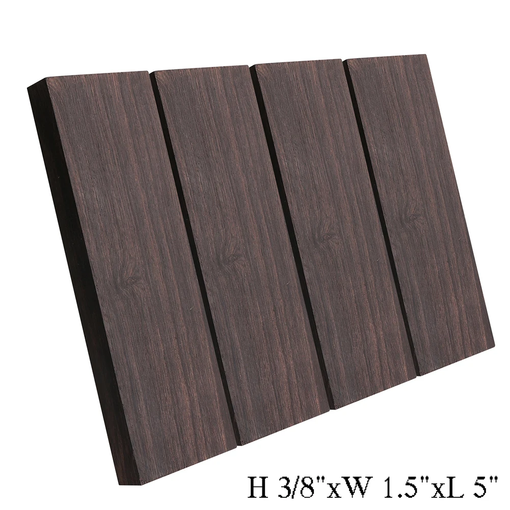 2/4 stuks Ebbenhout Zeldzame Houten Blok Handvat Blank DIY Craft Handwerk Muziekinstrumenten Gereedschap Vervangende Onderdelen