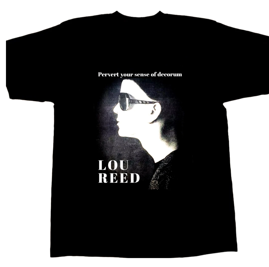 Lou Reed Rock Underground Velvet Band Music Art Summer Leisure T-Shirt Men's and Women's Luxury Brand Top