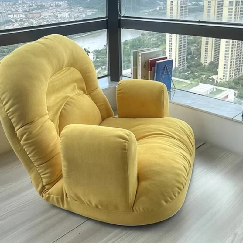 Lazy Sofa Can Lie and Sleep Bay Window Tatami Bedroom Nursing Chair Single Sofa Leisure Chair Balcony Armchair  Furniture