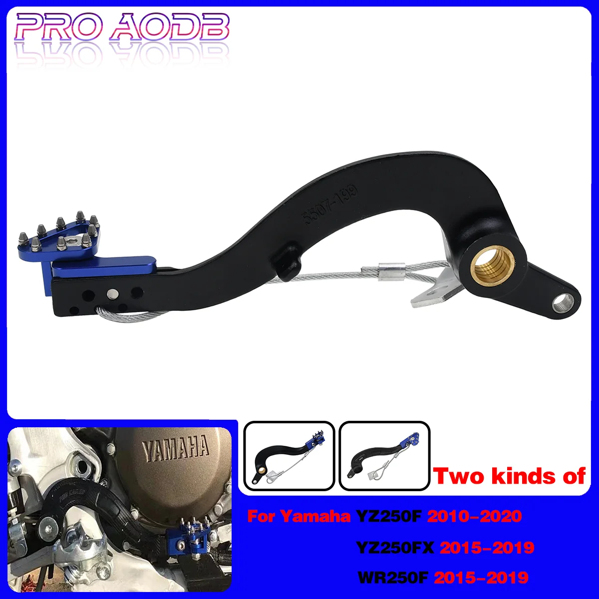 

Motorcycle Accessories CNC Rear Brake Pedal Lever For Yamaha YZ250 YZ250FX WR250F YZ WR 250 250F 2010-2016 2017 2018 2019 2020