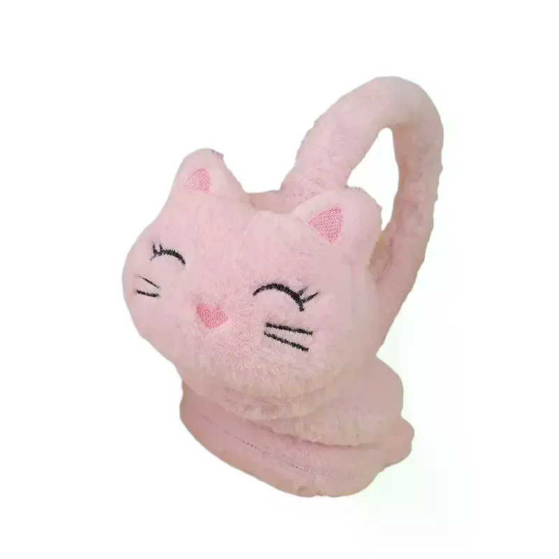 Korean Version Autumn And Winter Plush Warm Earmuffs, Plush Cute Cartoon Cat Earmuffs Protect Ears From Cold
